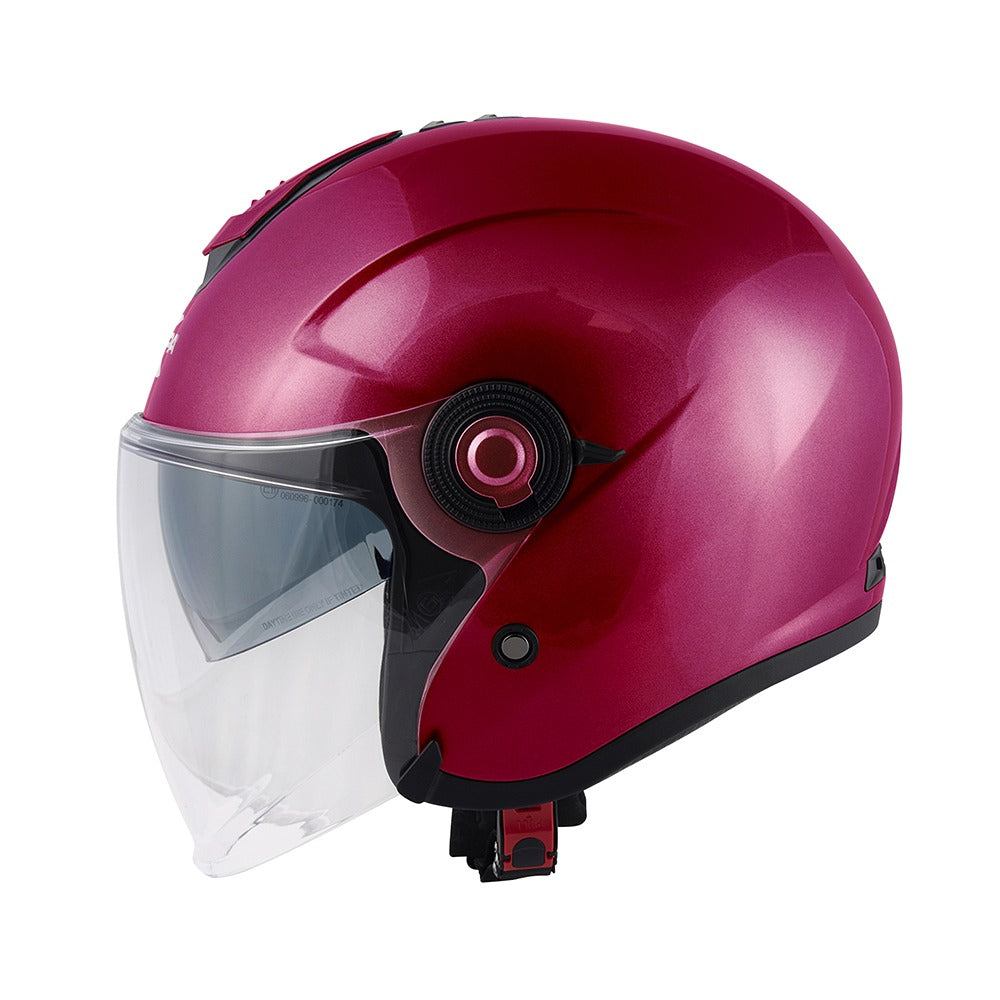KAPPA Casco Jet KV35B Monocolor Rojo Burdeos - Accesorios