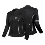R-TECH SUPER LITE MUJER CHAQUETA DE MOTO NEGRO