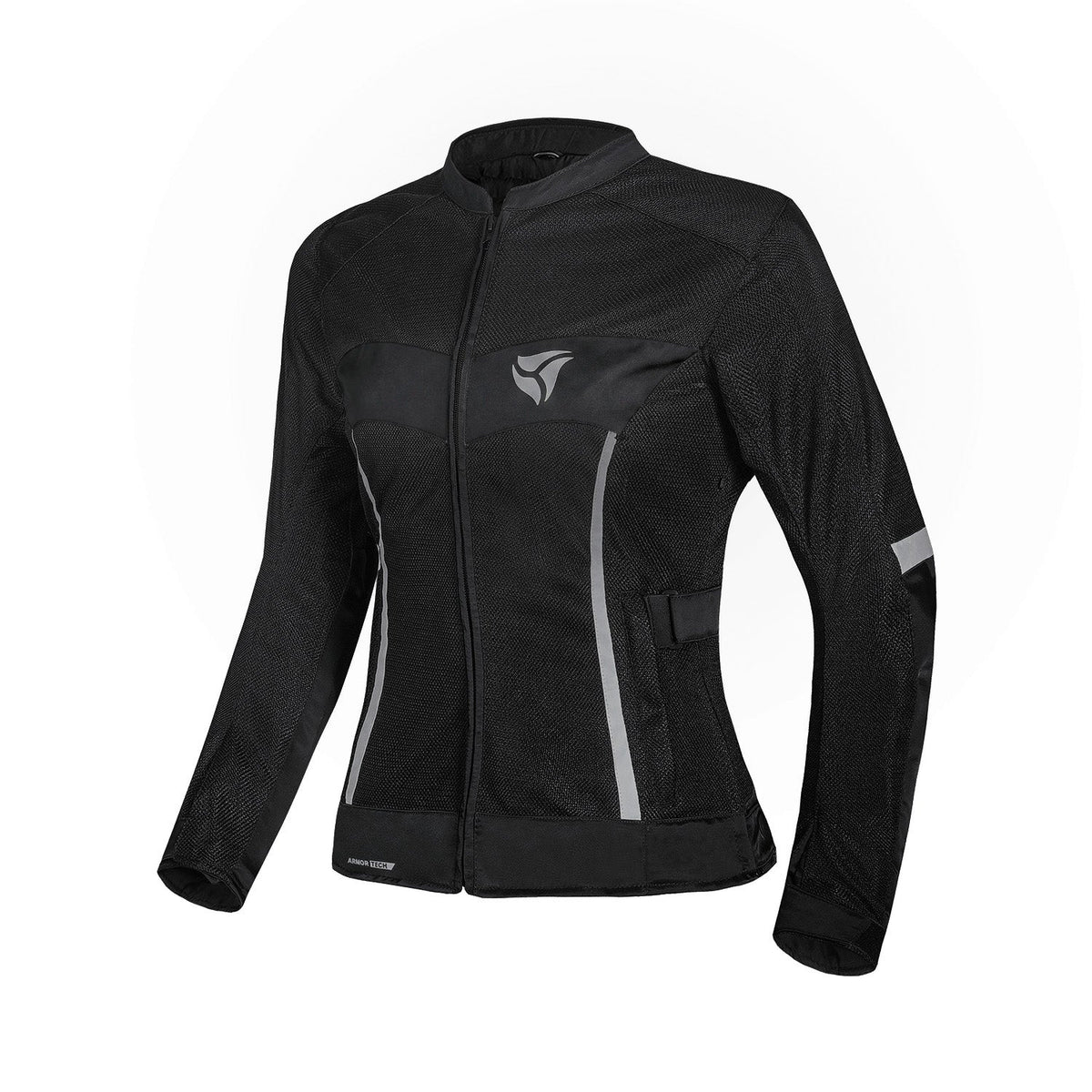 R-TECH SUPER LITE MUJER CHAQUETA DE MOTO NEGRO