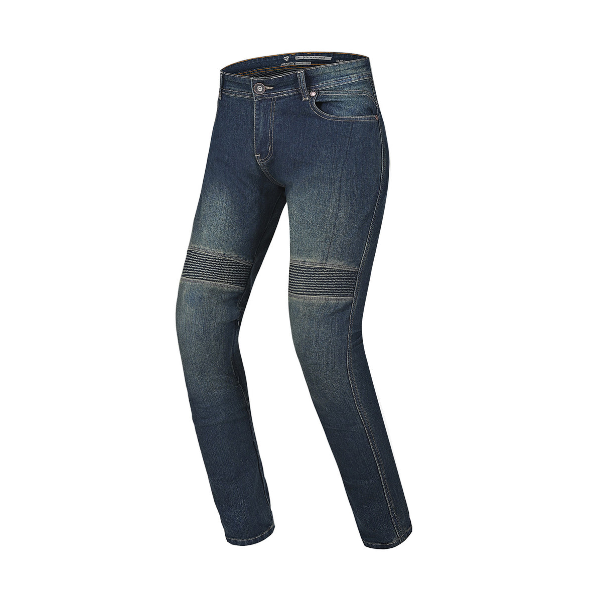 R-TECH VALENCIA PANTALON DE HOMBRE DENIM JEANS 34L AZUL VINTAGE SPRAY