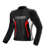 R-TECH TOM RIDER LADY CHAQUETA DE MOTO  NEGRO BLANCO ROJO
