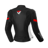 R-TECH TOM RIDER LADY CHAQUETA DE MOTO  NEGRO BLANCO ROJO
