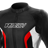 R-TECH TOM RIDER LADY CHAQUETA DE MOTO  NEGRO BLANCO ROJO