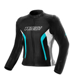 R-TECH - Tom Rider Damenjacke Schwarz Weiß Türkis 