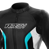 R-TECH - Tom Rider Damenjacke Schwarz Weiß Türkis 