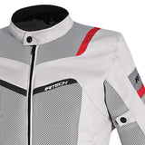 R-TECH SPIRAL MESH CHAQUETA DE VERANO HOMBRE HIELO GRIS NEGRO ROJO