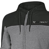 R-TECH SUSPENSION HOMBRE MOTO SUDADERA NEGRO GRIS