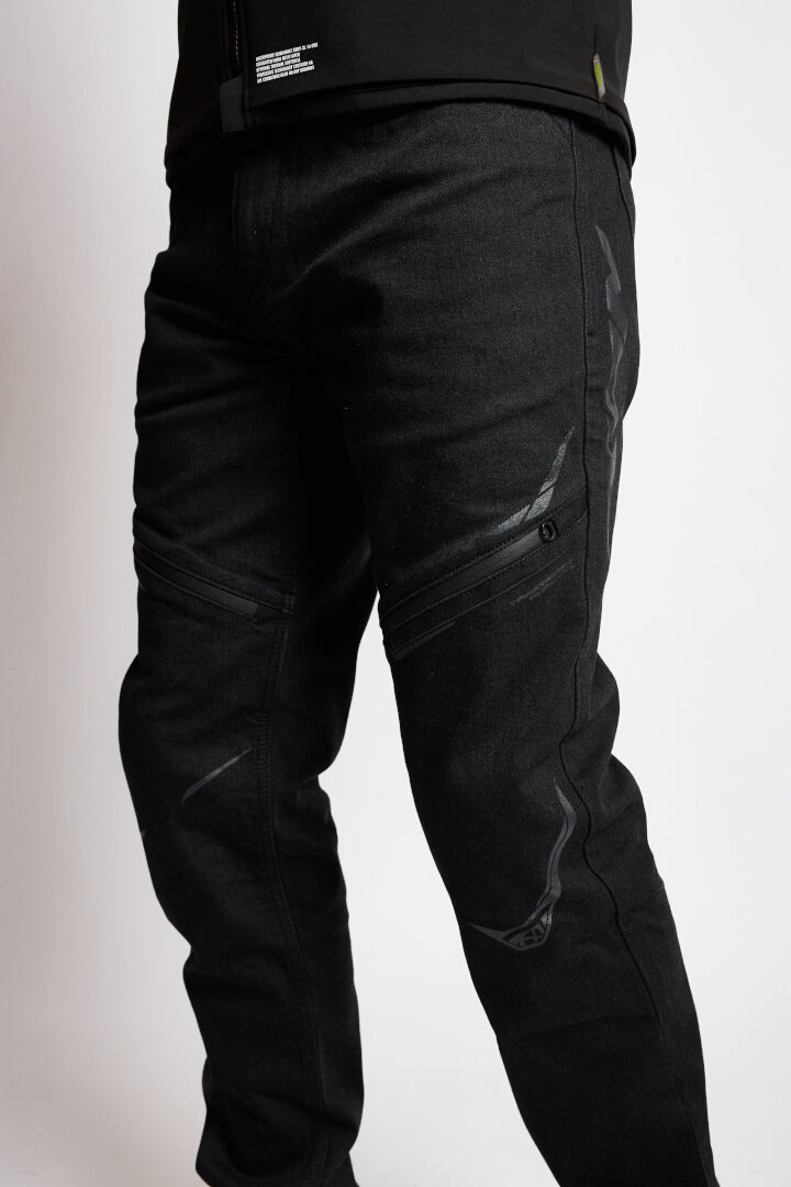 IXON REMY HOMBRE PANTALONES MOTO JEANS NEGRO - PANTALON