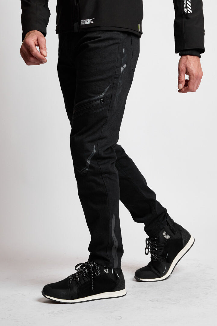 IXON REMY HOMBRE PANTALONES MOTO JEANS NEGRO - PANTALON