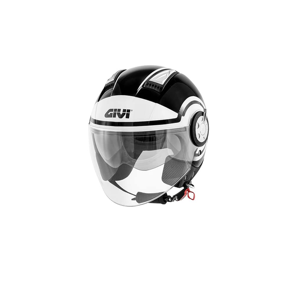 GIVI CASCO JET-R 11.1 CHORRO DE AIRE.D REDONDA NEGRO BLANCO