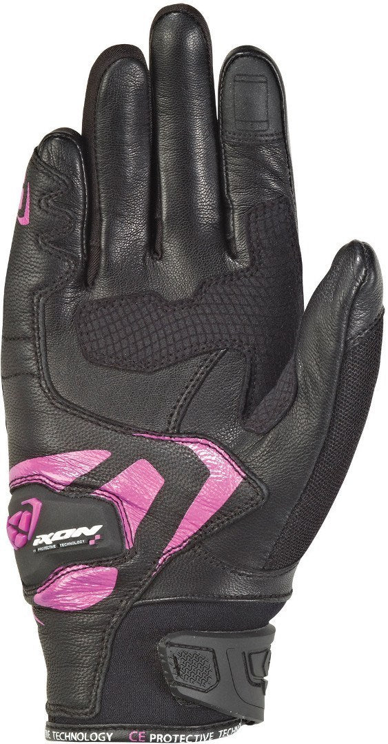 IXON RS RISE AIR MUJER CORTOS GUANTES MOTO NEGRO ROSA - GUANTES