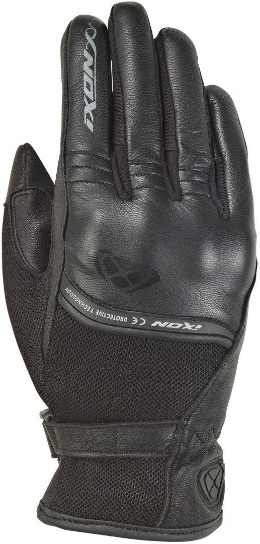 IXON RS SHINE 2 CUERO TEXTIL GUANTES MOTO PARA MUJER NEGRO - Guantes