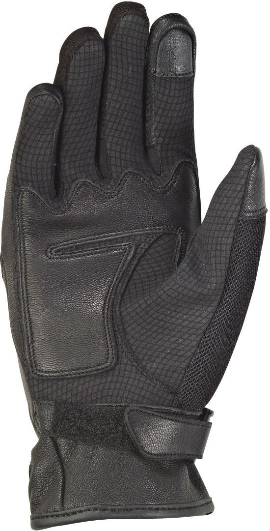 IXON RS SHINE 2 CUERO TEXTIL GUANTES MOTO PARA MUJER NEGRO - Guantes