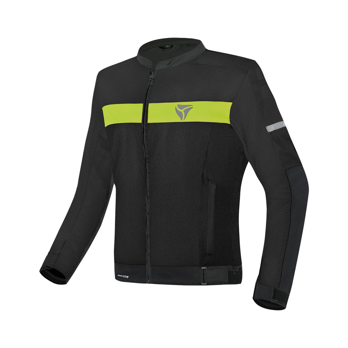 R-TECH SUPER LIGHT CHAQUETA DE MOTO NEGRO AMARILLO FLOU