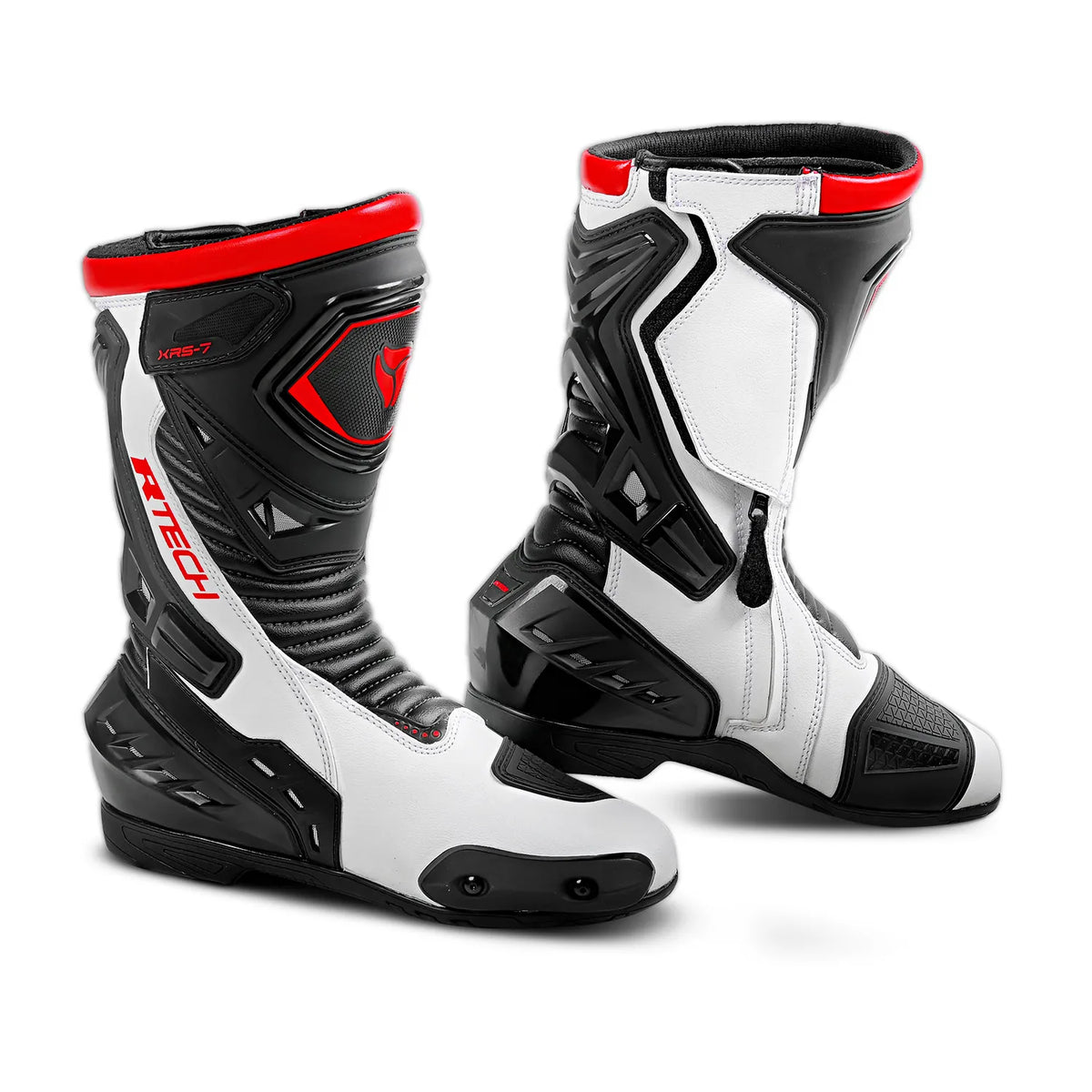 R-TECH TORNADO 2.0 BOTAS DE MOTO NEGRO BLANCO ROJO