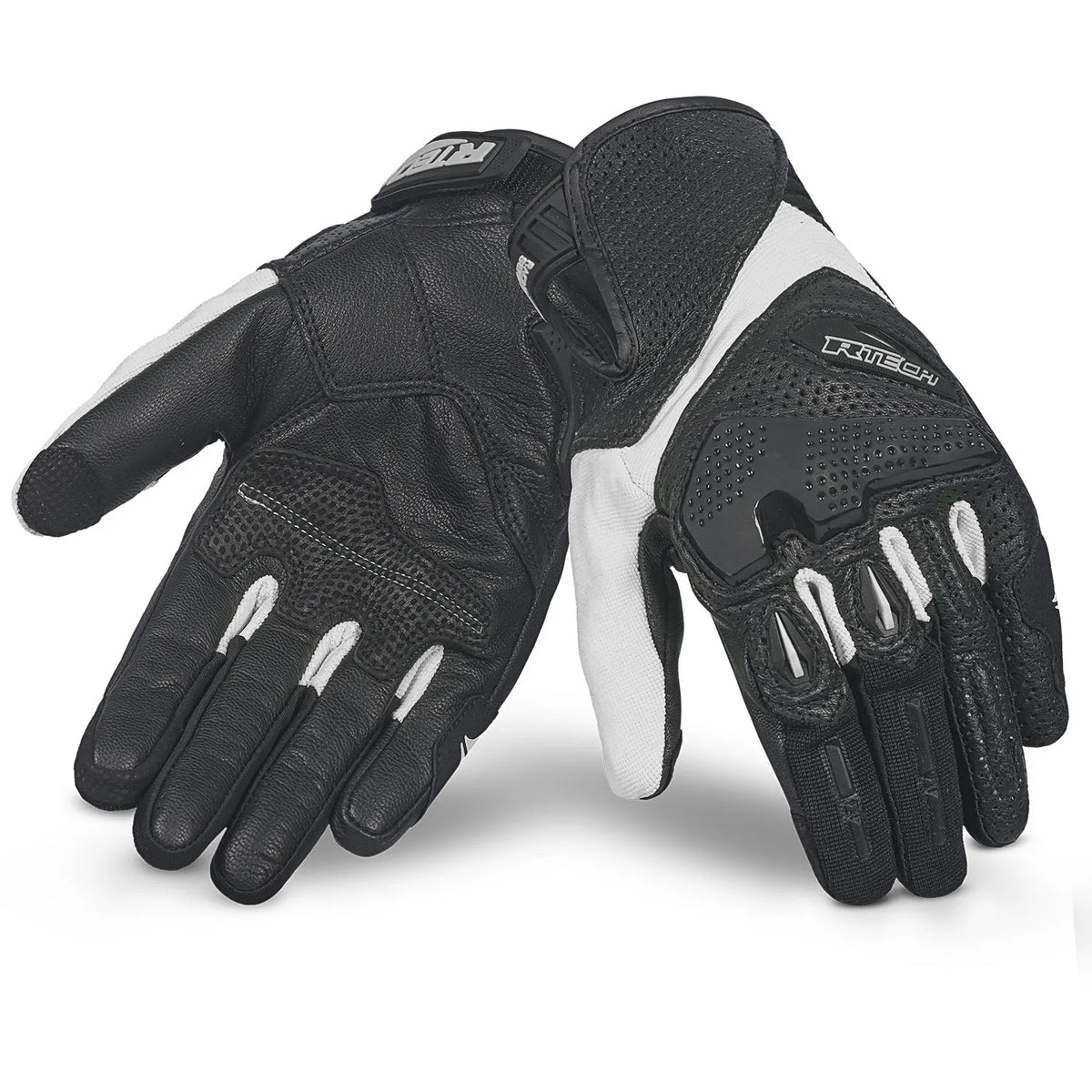 R-TECH KNIGHT RIDER GUANTES DE MOTO VERANO NEGRO HIELO
