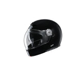 HJC V90 Uni Casco de moto abatible estilo vintage Noir Metal