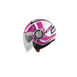 GIVI 12.4 FUTURA D GRAN DAMA CASCO CHORRO BLANCO ROSA