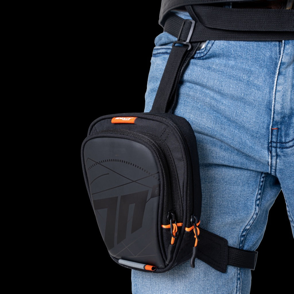 SEVENTY SD-TL1 negro Mochila para pierna para motociclista de aventura - Accesorios
