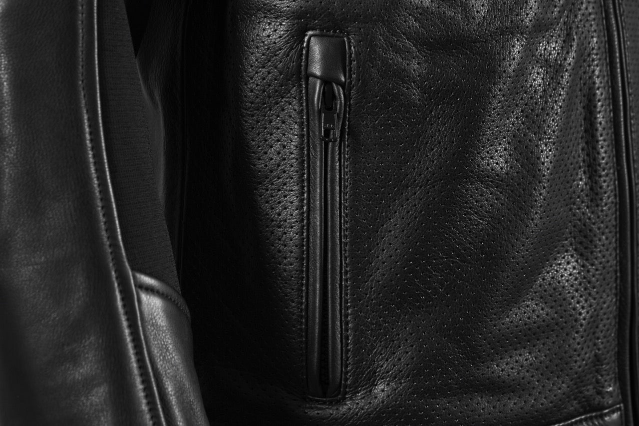 SEVENTY Sd-Jl4 Legend - Chaqueta de cuero para moto de verano para hombre, color negro - SECURTEX MOTOR S.L (t/a MaximoMoto)