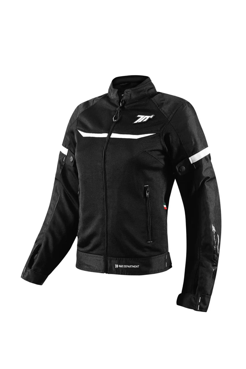 SEVENTY CHAQUETA SD-JR30.2 MOJAVE VERANO RACING MUJER NEGRA/BLANCA - SECURTEX MOTOR S.L (t/a MaximoMoto)