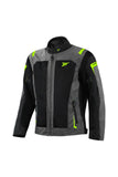 SEVENTY DEGREES SD-JT66 SAHARA CHAQUETA DE MOTO HOMBRE GRIS AMARILLO FLUOR