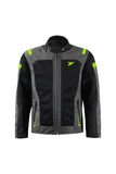 SEVENTY DEGREES SD-JT66 SAHARA CHAQUETA DE MOTO HOMBRE GRIS AMARILLO FLUOR