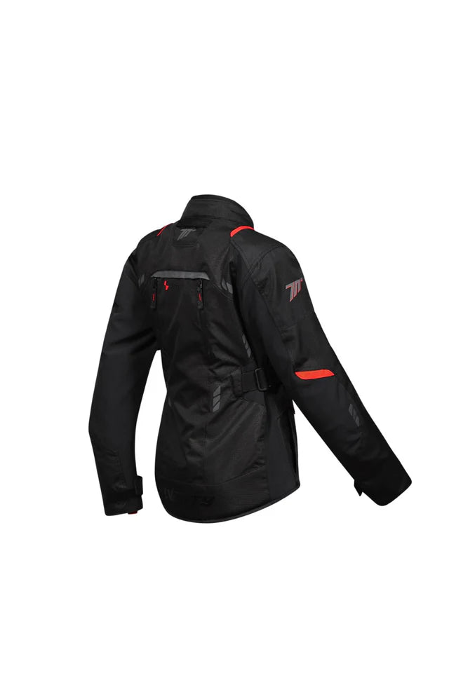 SEVENTY SD-JT69 Tanami Chaqueta De Motocicleta Para Mujer Negra/Roja - SECURTEX MOTOR S.L (t/a MaximoMoto)
