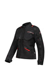 SEVENTY SD-JT69 Tanami Chaqueta De Motocicleta Para Mujer Negra/Roja