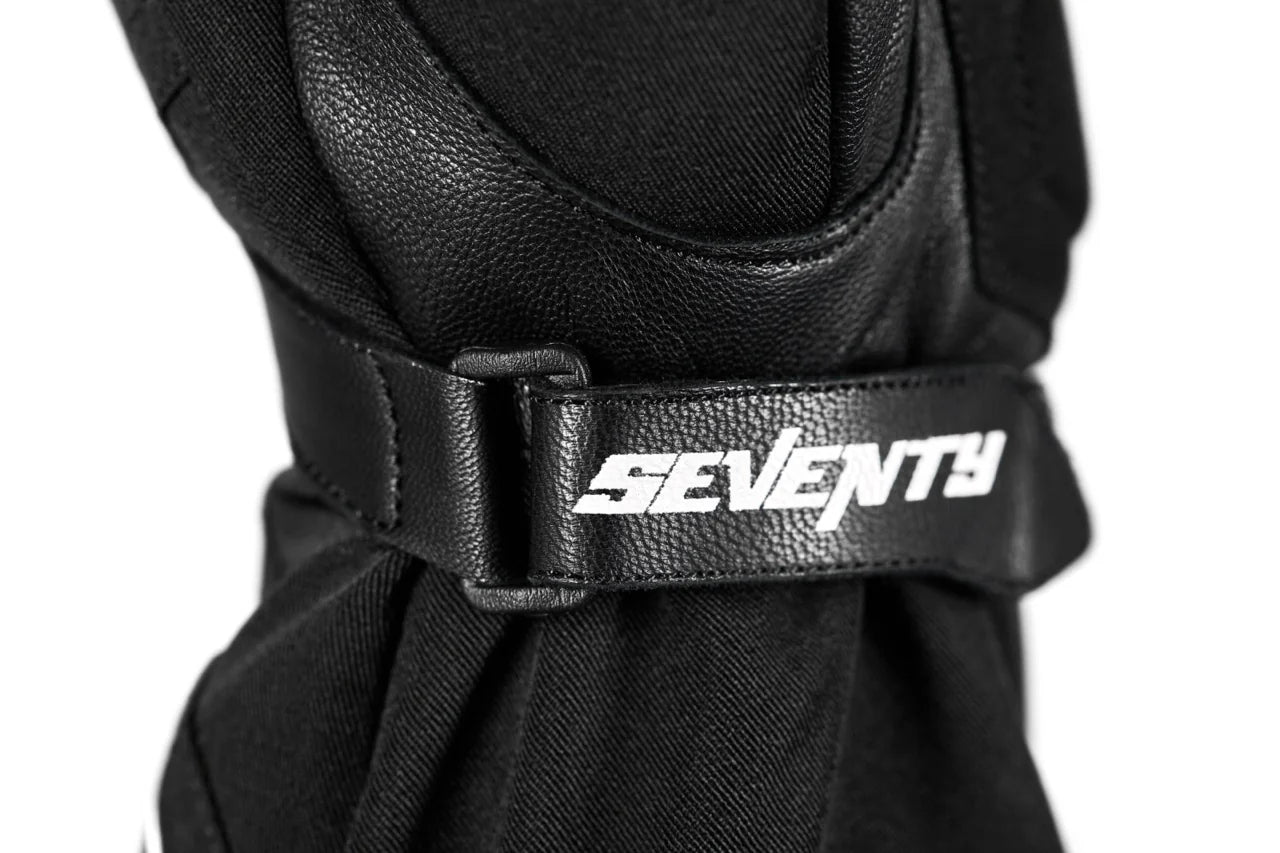 SEVENTY SD-T57 GIAU Guantes Largos De Motociclismo Para Hombre Negro/Blanco - GUANTES