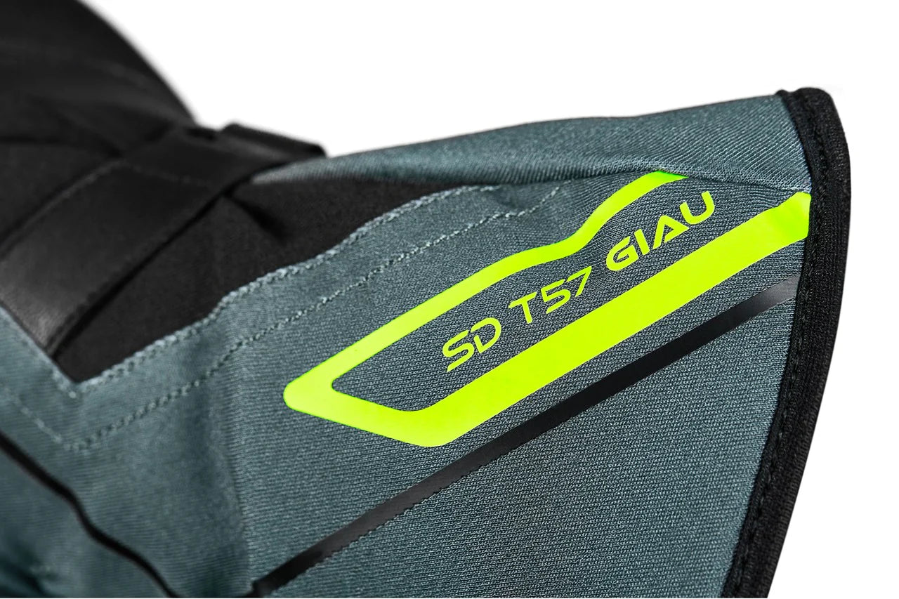 SEVENTY SD-T57 GIAU Guantes De Moto De Invierno Para Hombre Negro/Gris/Amarillo Fluor - GUANTES