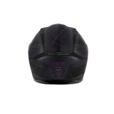 GIVI 50.7F Phobia Moto Integral Deportivo Casco Negro Mate Violeta