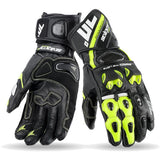 SEVENTY DEGREES SD-R12 VERANO GUANTE DE MOTO RACING HOMBRE NEGRO AMARILLO FLUOR
