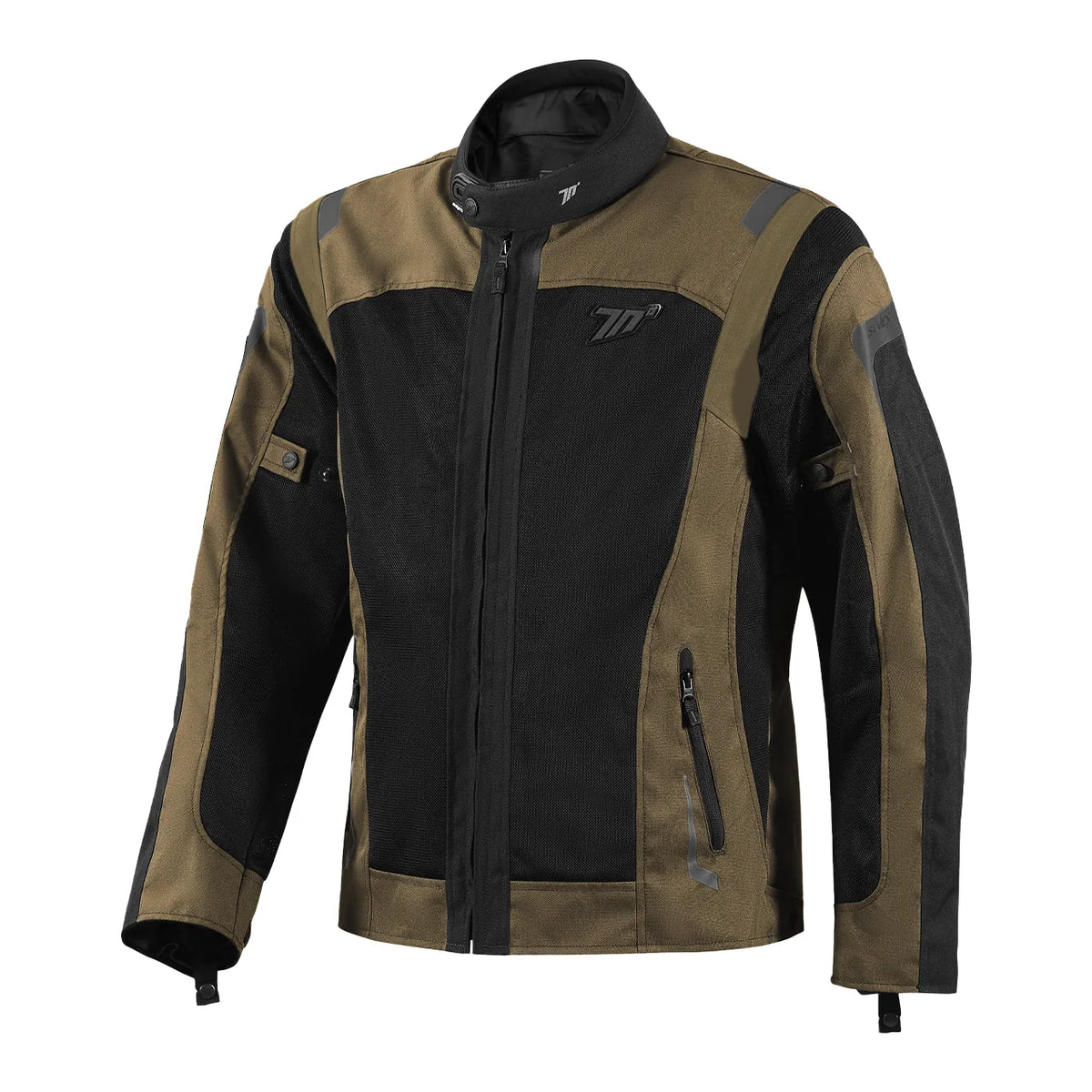 SEVENTY SD-JT66 CHAQUETA DE MOTO SAHARA VERANO MARRON NEGRO