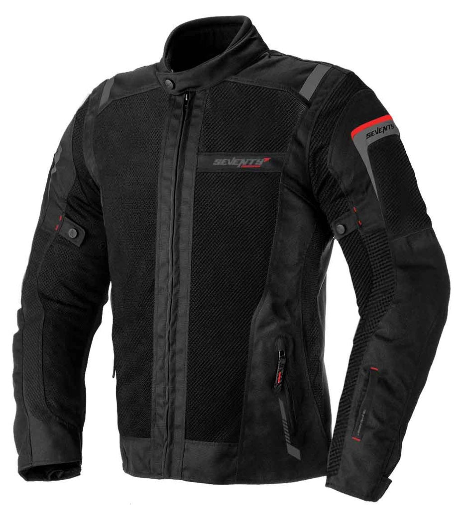 SEVENTY DEGREES SD-JT56 CHAQUETA DE MOTO VERANO TOURING HOMBRE NEGRO