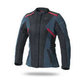 SEVENTY DEGREES SD-JT79 CHAQUETA DE MOTO INVIERNO TOURING MUJER AZUL MARINO NEGRO ROJO