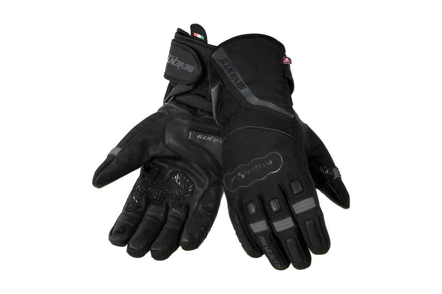 SEVENTY SD-T7 GOBI Guantes De Motociclismo Para Hombre NEGRO/GRIS - GUANTES