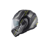 GIVI X30 PULSAR PUBY CASCO MODULAR DE MOTO NEGRO MATE AMARILLO TITANIO