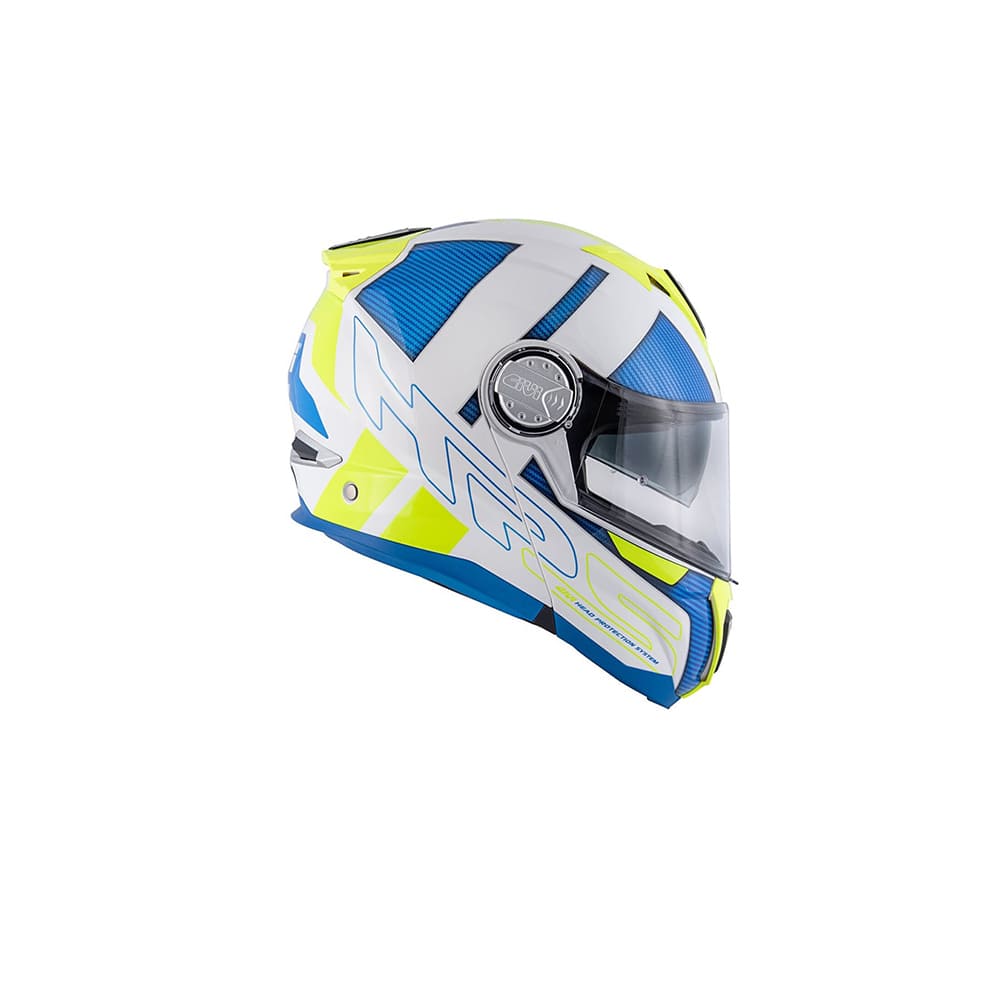 GIVI MOD X.23 SYDNEY C PL D PROTEGER CASCO BLANCO AZUL AMARILLO