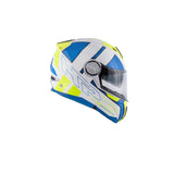 GIVI MOD X.23 SYDNEY C PL D PROTEGER CASCO BLANCO AZUL AMARILLO