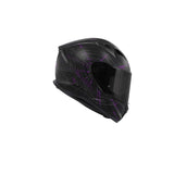 GIVI 50.7F Phobia Moto Integral Deportivo Casco Negro Mate Violeta