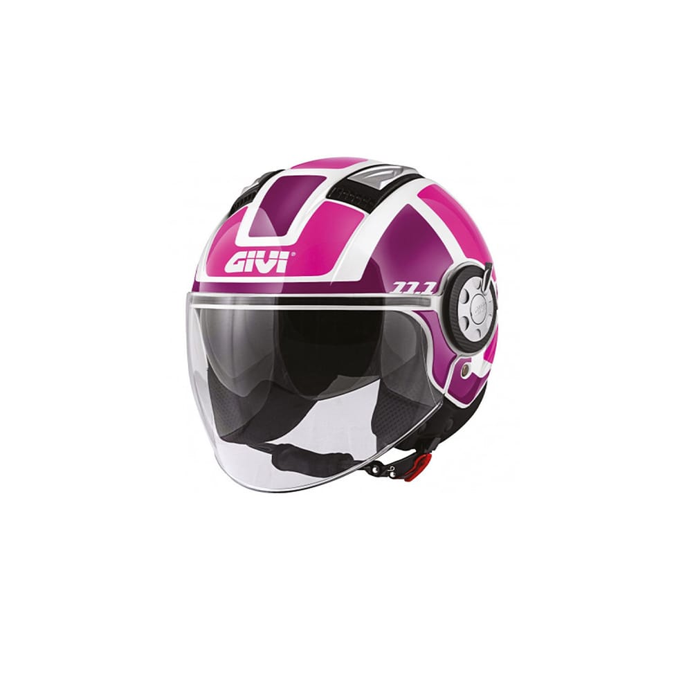 GIVI 12.4 FUTURA D GRAN DAMA CASCO CHORRO BLANCO ROSA