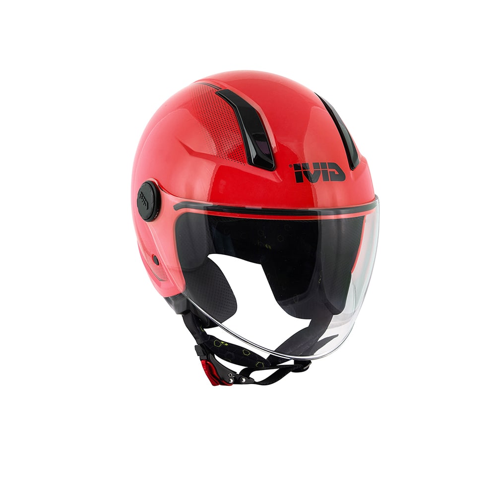 GIVI 11.7 SOLID Casco Demi Jet Para Scooter Rojo
