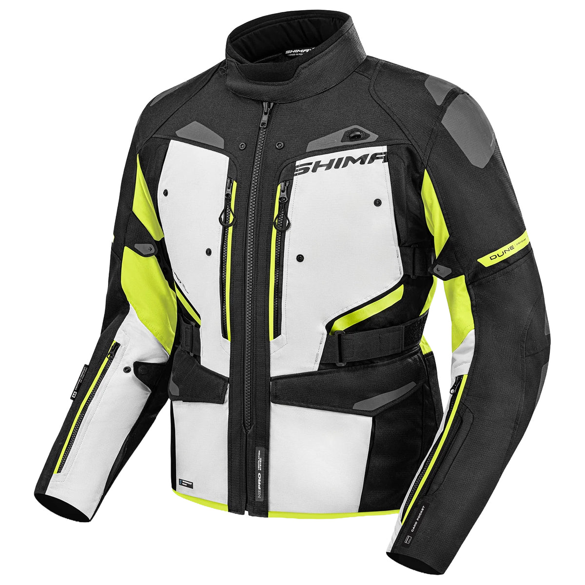 SHIMA DUNE CHAQUETA TEXTIL DE MOTOCICLETA HOMBRE AMARILLO