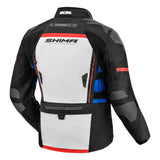 SHIMA DUNE CHAQUETA TEXTIL DE MOTOCICLETA HOMBRE NEGRO BLANCO AZUL