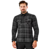 SHIMA RENEGADE 2.0 MEN'S PLAID MOTORCYCLE SHIRT BLACK