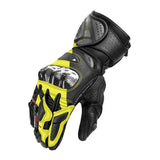 Luvas de motociclismo Shima RS-3 para homem, pretas fluorescentes.