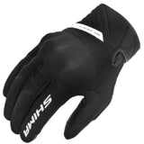 Luvas de motociclismo Shima Sonic Lady em pele preta e branca