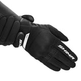 Luvas de motociclismo Shima Sonic Lady em pele preta e branca