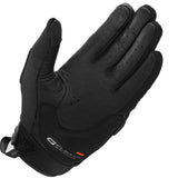 Luvas de motociclismo Shima Sonic Lady em pele preta e branca